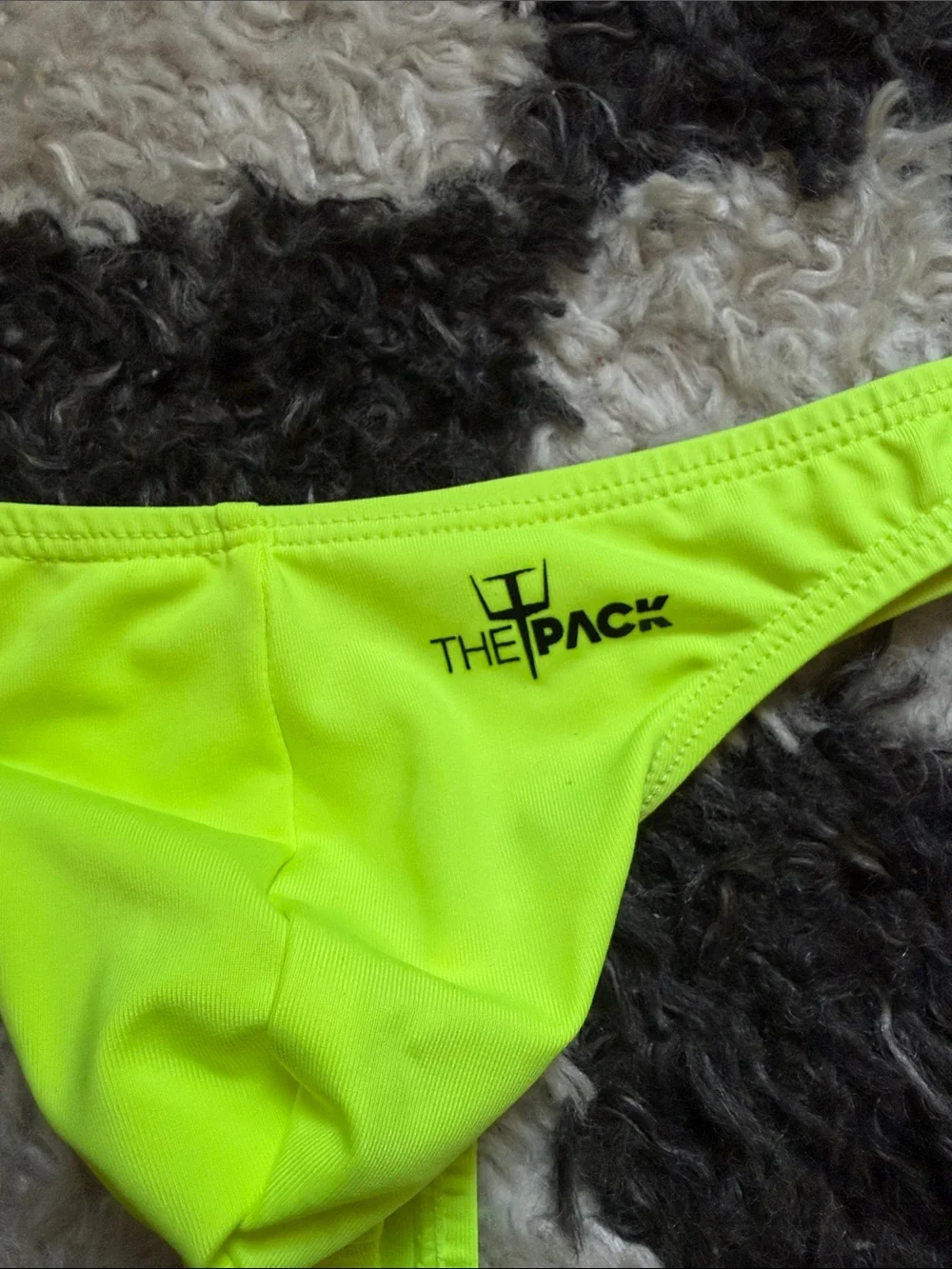 NWT Lot of 2 Minimalist Thongs - Neon Yellow & Pink Tie-Dye